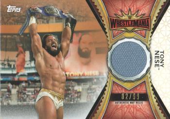 2020 Topps Road to WrestleMania - Superstar Mat Relics Bronze #MR-TN Tony Nese Front