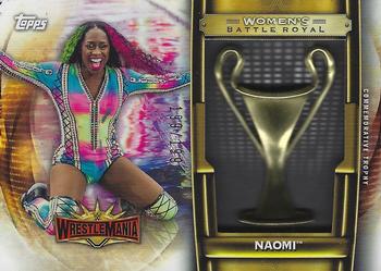 2020 Topps Road to WrestleMania - Women’s WrestleMania Battle Royal Commemorative Trophy #WCWR-NM Naomi Front