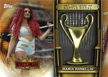 2020 Topps Road to WrestleMania - Women’s WrestleMania Battle Royal Commemorative Trophy Bronze #WCWR-MK Maria Kanellis Front