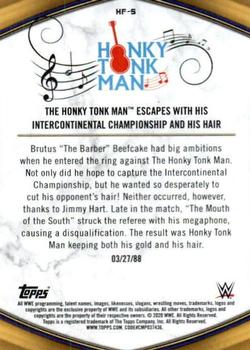 2020 Topps Road to WrestleMania - Hall of Fame Headliner Tribute #HF-5 The Honky Tonk Man Escapes with His Intercontinental Championship and His Hair Back
