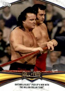 2020 Topps Road to WrestleMania - Hall of Fame Headliner Tribute #HF-11 Rhythm & Blues Pick Up a Win with The Million Dollar Team Front