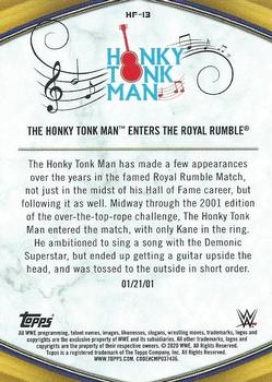 2020 Topps Road to WrestleMania - Hall of Fame Headliner Tribute #HF-13 The Honky Tonk Man Enters the Royal Rumble Back