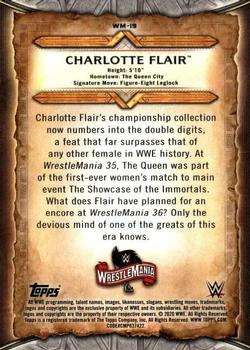 2020 Topps Road to WrestleMania - WrestleMania Roster #WM-19 Charlotte Flair Back