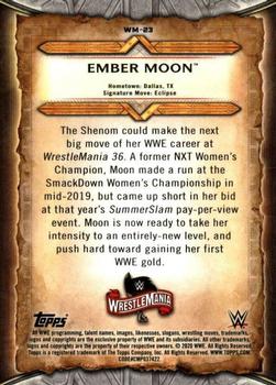2020 Topps Road to WrestleMania - WrestleMania Roster #WM-23 Ember Moon Back