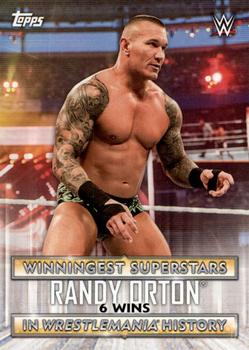 2020 Topps Road to WrestleMania - Winningest Superstars in WrestleMania History #WS-1 Randy Orton Front