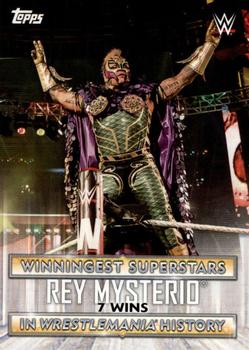 2020 Topps Road to WrestleMania - Winningest Superstars in WrestleMania History #WS-5 Rey Mysterio Front