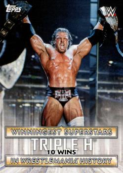2020 Topps Road to WrestleMania - Winningest Superstars in WrestleMania History #WS-8 Triple H Front