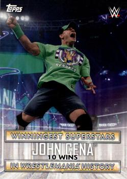 2020 Topps Road to WrestleMania - Winningest Superstars in WrestleMania History #WS-9 John Cena Front