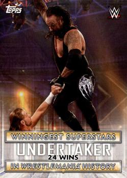 2020 Topps Road to WrestleMania - Winningest Superstars in WrestleMania History #WS-10 Undertaker Front
