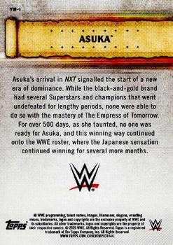 2020 Topps Road to WrestleMania - Yearly Records #YR-1 Asuka Back