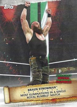 2020 Topps Road to WrestleMania - Yearly Records #YR-2 Braun Strowman Front