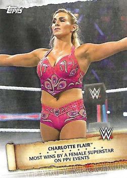 2020 Topps Road to WrestleMania - Yearly Records #YR-5 Charlotte Flair Front