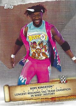 2020 Topps Road to WrestleMania - Yearly Records #YR-7 Kofi Kingston Front