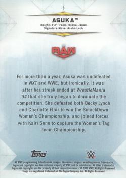 2020 Topps WWE Undisputed #3 Asuka Back