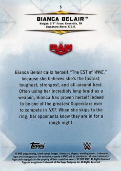 2020 Topps WWE Undisputed #5 Bianca Belair Back