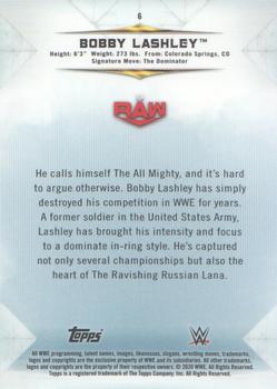 2020 Topps WWE Undisputed #6 Bobby Lashley Back