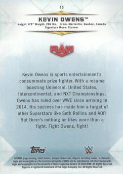 2020 Topps WWE Undisputed #15 Kevin Owens Back
