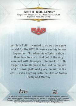 2020 Topps WWE Undisputed #23 Seth Rollins Back