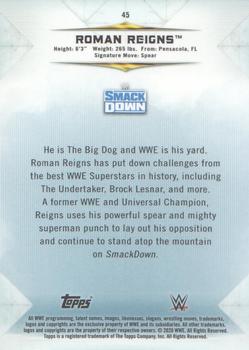 2020 Topps WWE Undisputed #45 Roman Reigns Back