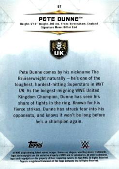 2020 Topps WWE Undisputed #67 Pete Dunne Back