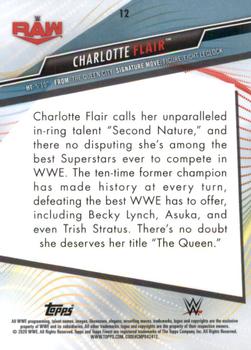 2020 Topps WWE Finest #12 Charlotte Flair Back