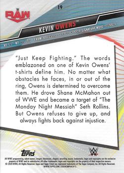2020 Topps WWE Finest #19 Kevin Owens Back