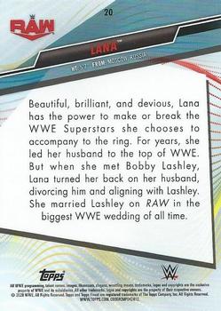 2020 Topps WWE Finest #20 Lana Back
