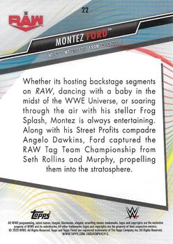 2020 Topps WWE Finest #22 Montez Ford Back