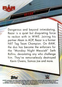 2020 Topps WWE Finest #26 Rezar Back