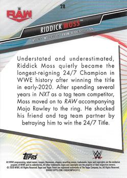 2020 Topps WWE Finest #28 Riddick Moss Back