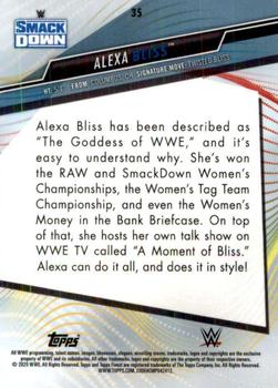 2020 Topps WWE Finest #35 Alexa Bliss Back