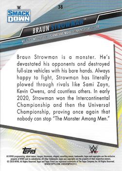 2020 Topps WWE Finest #38 Braun Strowman Back