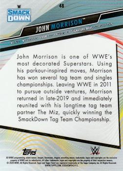 2020 Topps WWE Finest #48 John Morrison Back