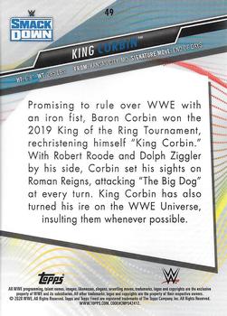 2020 Topps WWE Finest #49 King Corbin Back