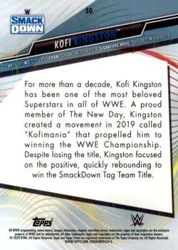 2020 Topps WWE Finest #50 Kofi Kingston Back