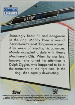 2020 Topps WWE Finest #52 Mandy Rose Back
