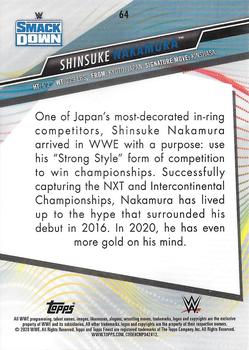 2020 Topps WWE Finest #64 Shinsuke Nakamura Back