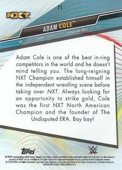 2020 Topps WWE Finest #71 Adam Cole Back