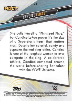 2020 Topps WWE Finest #74 Candice LeRae Back