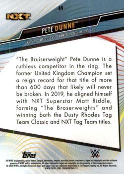 2020 Topps WWE Finest #89 Pete Dunne Back