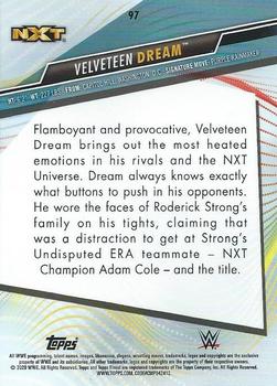 2020 Topps WWE Finest #97 Velveteen Dream Back