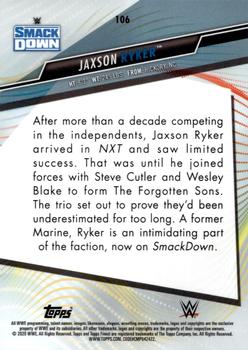 2020 Topps WWE Finest #106 Jaxson Ryker Back