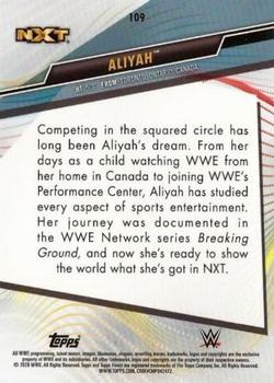 2020 Topps WWE Finest #109 Aliyah Back