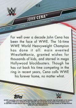2020 Topps WWE Finest #115 John Cena Back