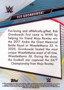 2020 Topps WWE Finest #116 Rob Gronkowski Back