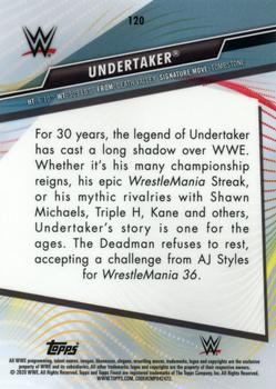2020 Topps WWE Finest #120 Undertaker Back