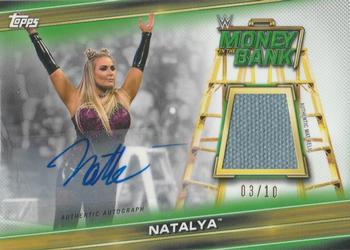2019 Topps WWE Money in the Bank - Superstar Mat Relic Autographs Gold #MAR-NT Natalya Front