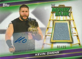 2019 Topps WWE Money in the Bank - Superstar Mat Relic Autographs Purple #MAR-KO Kevin Owens Front