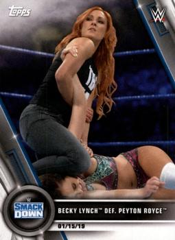 2020 Topps WWE Women's Division #4 Becky Lynch def. Peyton Royce Front