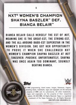 2020 Topps WWE Women's Division #6 NXT Women's Champion Shayna Baszler def. Bianca Belair Back